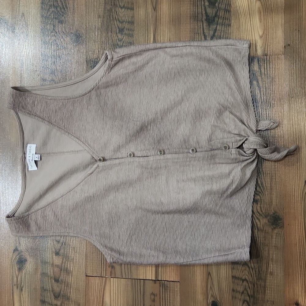 Madewell Ribbed Tank Top in Taupe